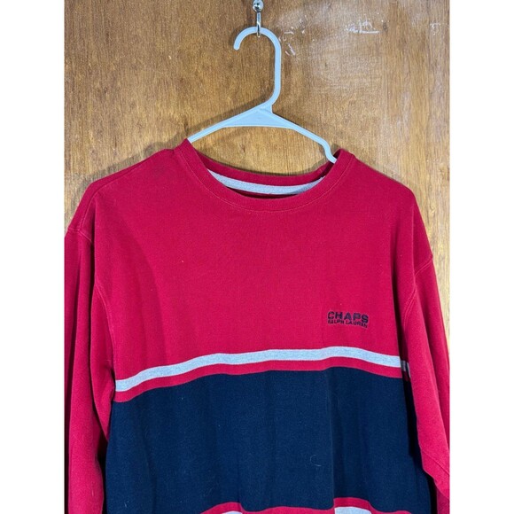 Vintage Chaps Ralph Lauren Long‎ Sleeve Shirt Red Large L - Picture 2 of 11